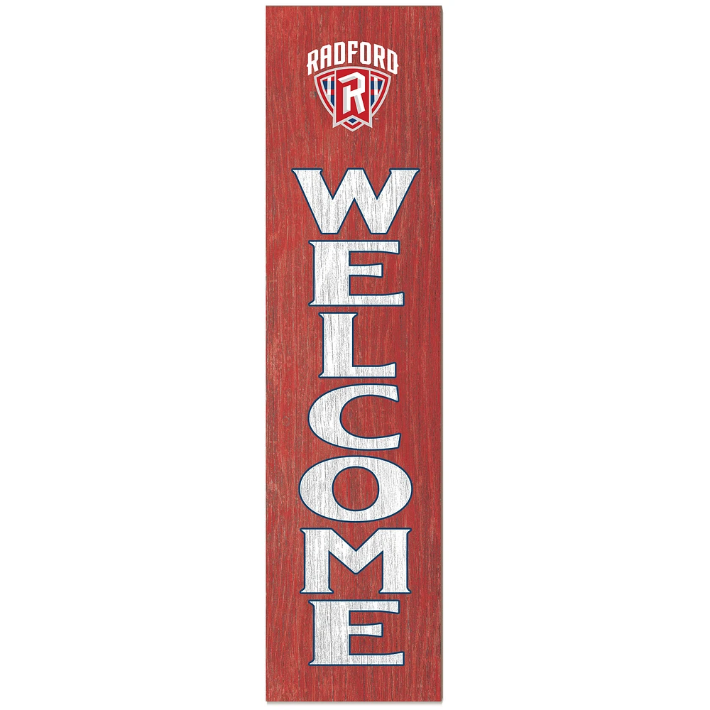 Radford Highlanders 12'' x 48'' Outdoor Leaner Welcome Sign
