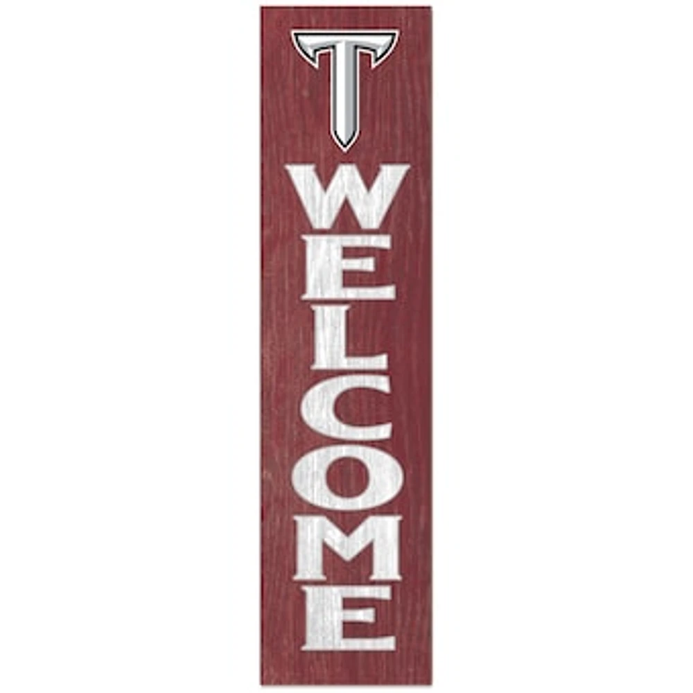 Troy University Trojans 12'' x 48'' Outdoor Leaner Welcome Sign