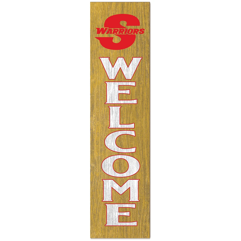 Cal State Stanislaus Warriors 12'' x 48'' Outdoor Leaner Welcome Sign