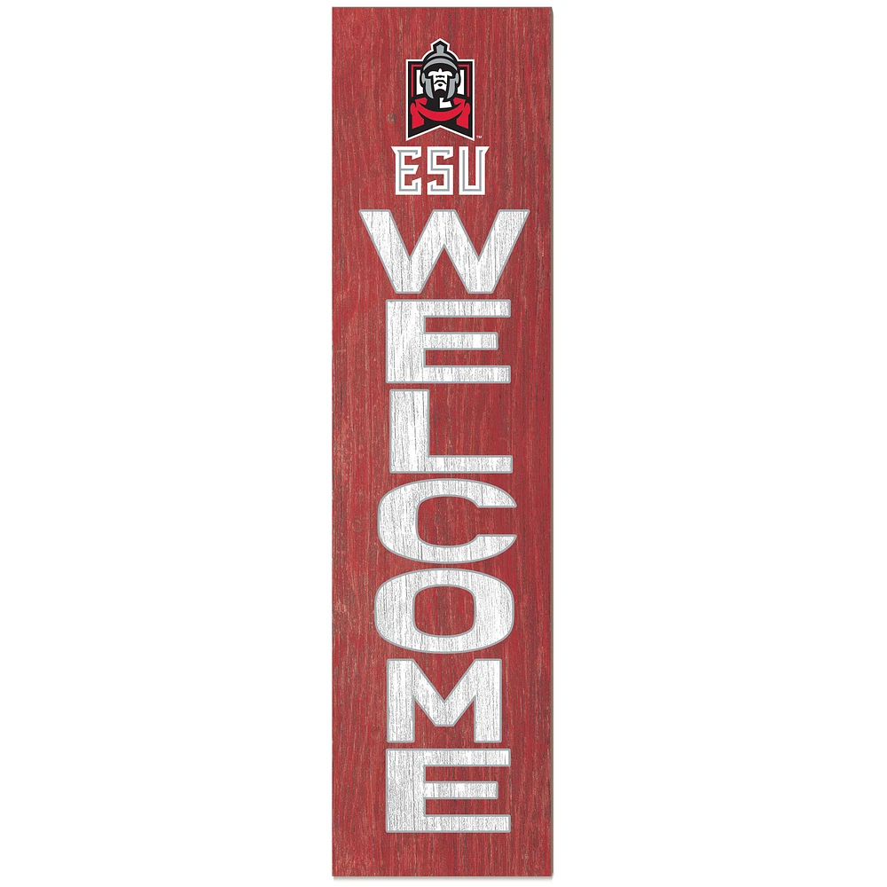 East Stroudsburg Warriors 12'' x 48'' Outdoor Leaner Welcome Sign