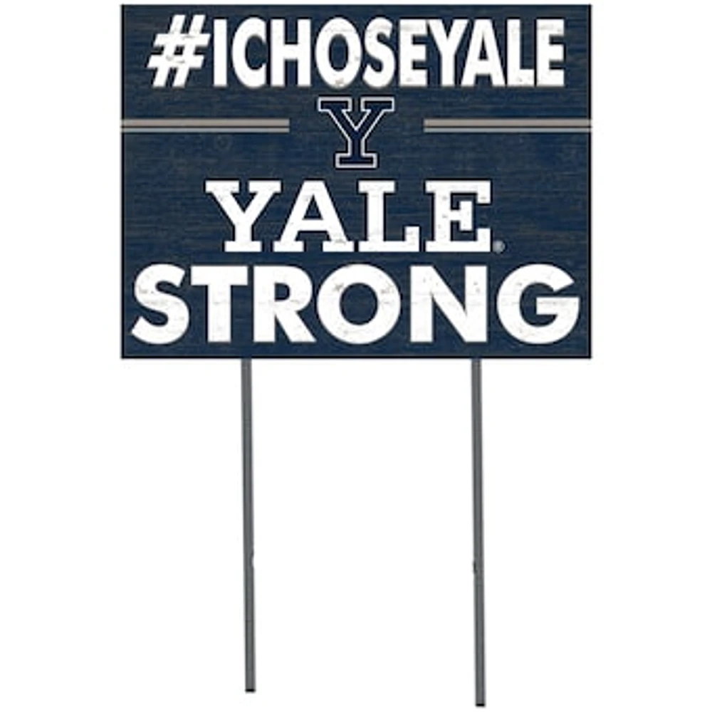 Yale Bulldogs 18'' x 24'' I Chose Lawn Sign