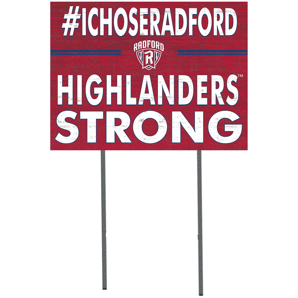 Radford Highlanders 18'' x 24'' I Chose Lawn Sign