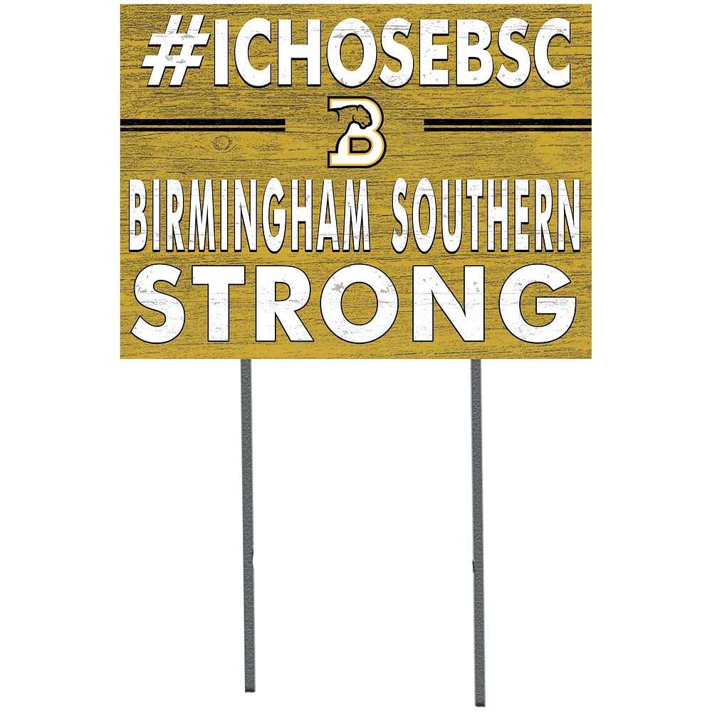 Birmingham-Southern Panthers 18'' x 24'' I Chose Lawn Sign