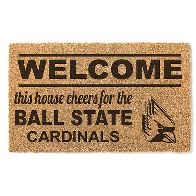 Ball State Cardinals 18" x 30" Welcome Doormat