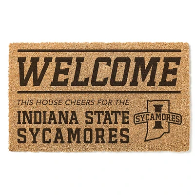 Indiana State Sycamores 18" x 30" Welcome Doormat