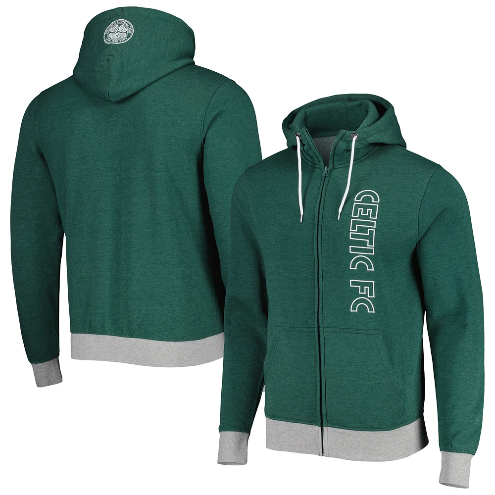 Men's Green Celtic Condition Full-Zip Hoodie