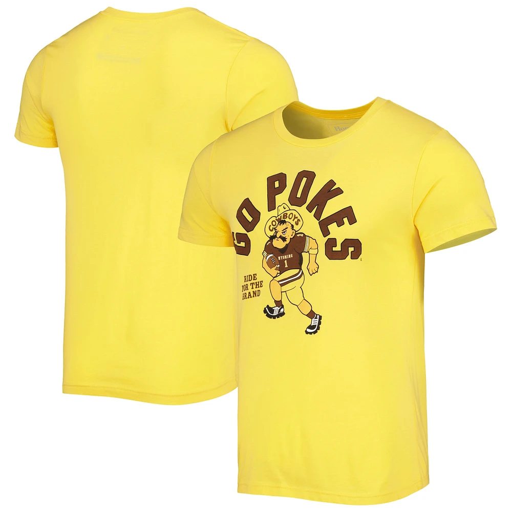 Men's Homefield Gold Wyoming Cowboys T-Shirt
