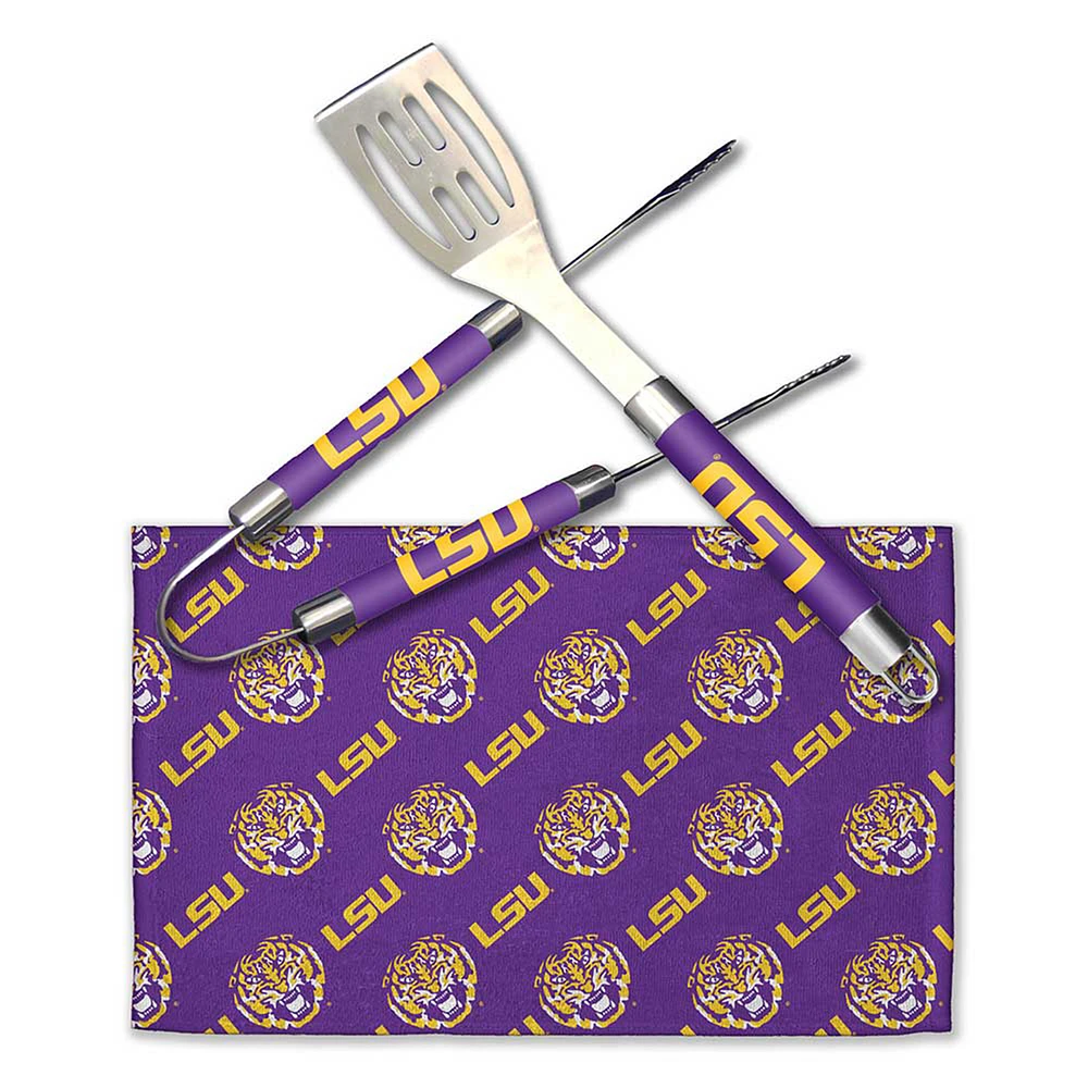 The Northwest Group LSU Tigers BBQ Grill Utensil Set