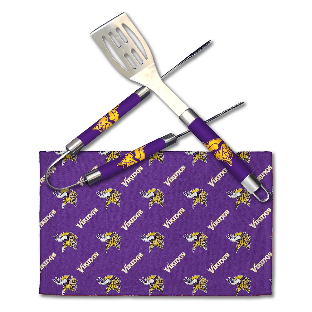 The Northwest Group Minnesota Vikings BBQ Grill Utensil Set