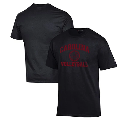 Men's Champion Black South Carolina Gamecocks Volleyball Icon Powerblend T-Shirt