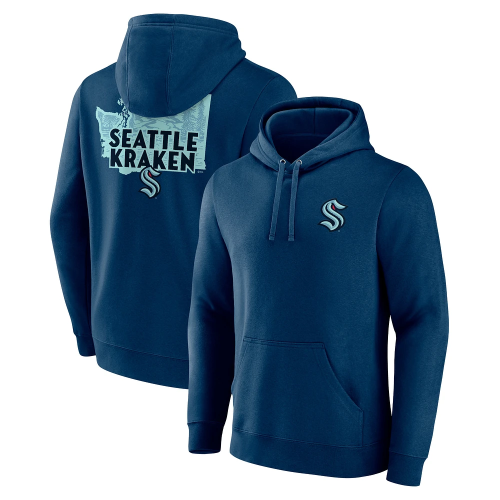 Men's Deep Sea Blue Seattle Kraken Territorial Pullover Hoodie