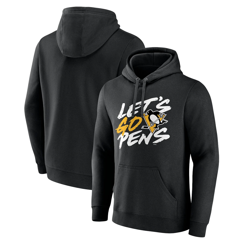 Men's Black Pittsburgh Penguins Proclamation Pullover Hoodie