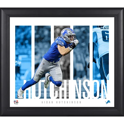 Aidan Hutchinson Detroit Lions Framed 15" x 17" Player Panel Collage