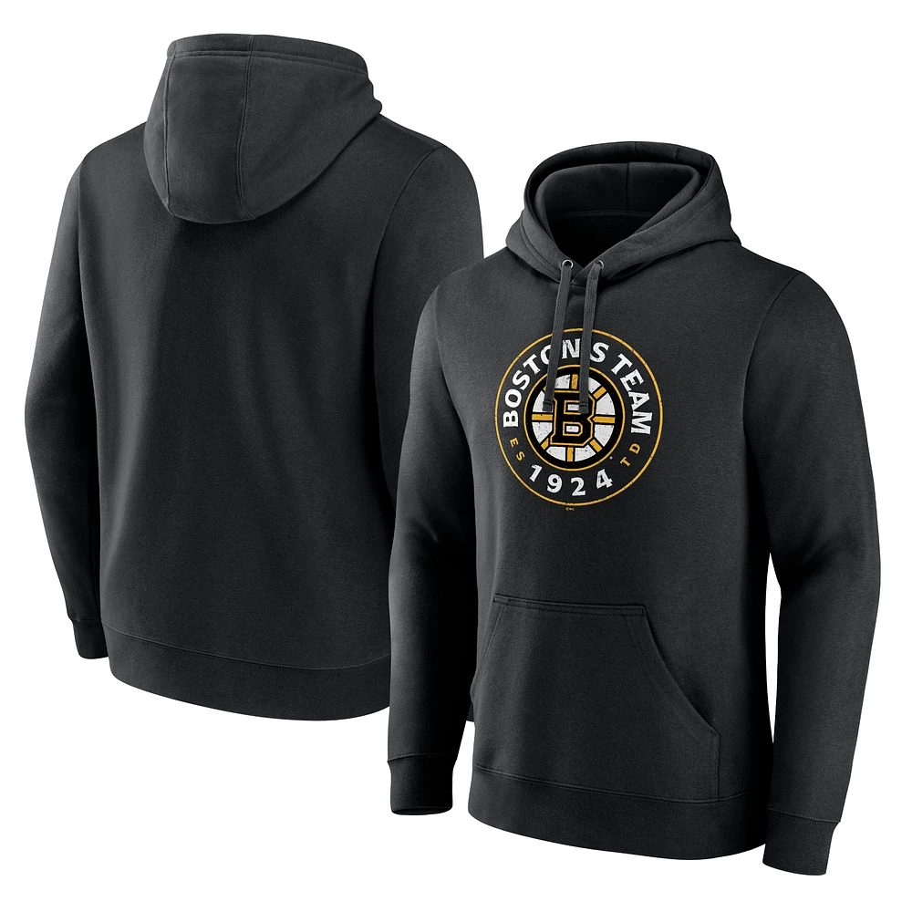 Men's Black Boston Bruins Represent Pullover Hoodie