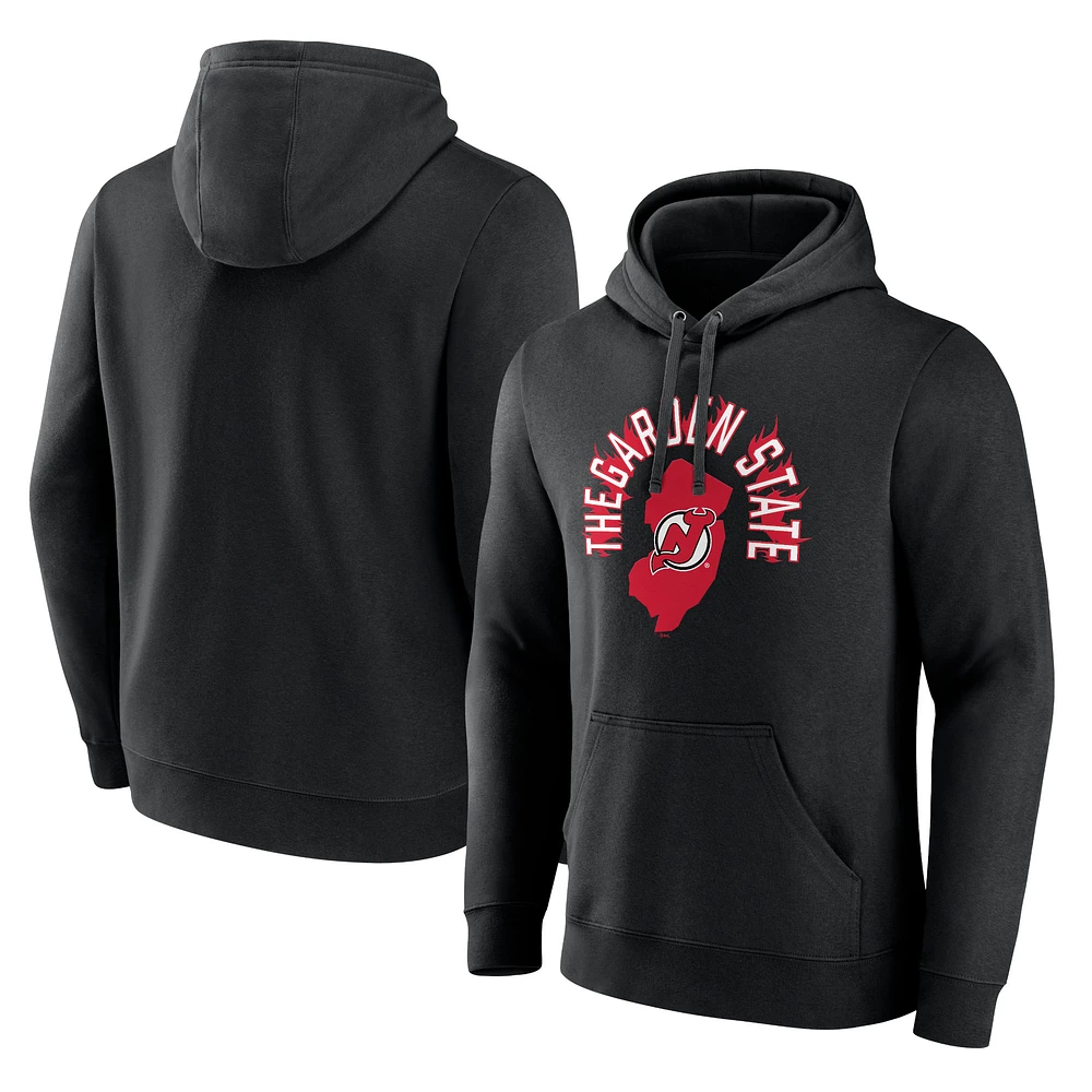 Men's Black New Jersey Devils Represent Pullover Hoodie
