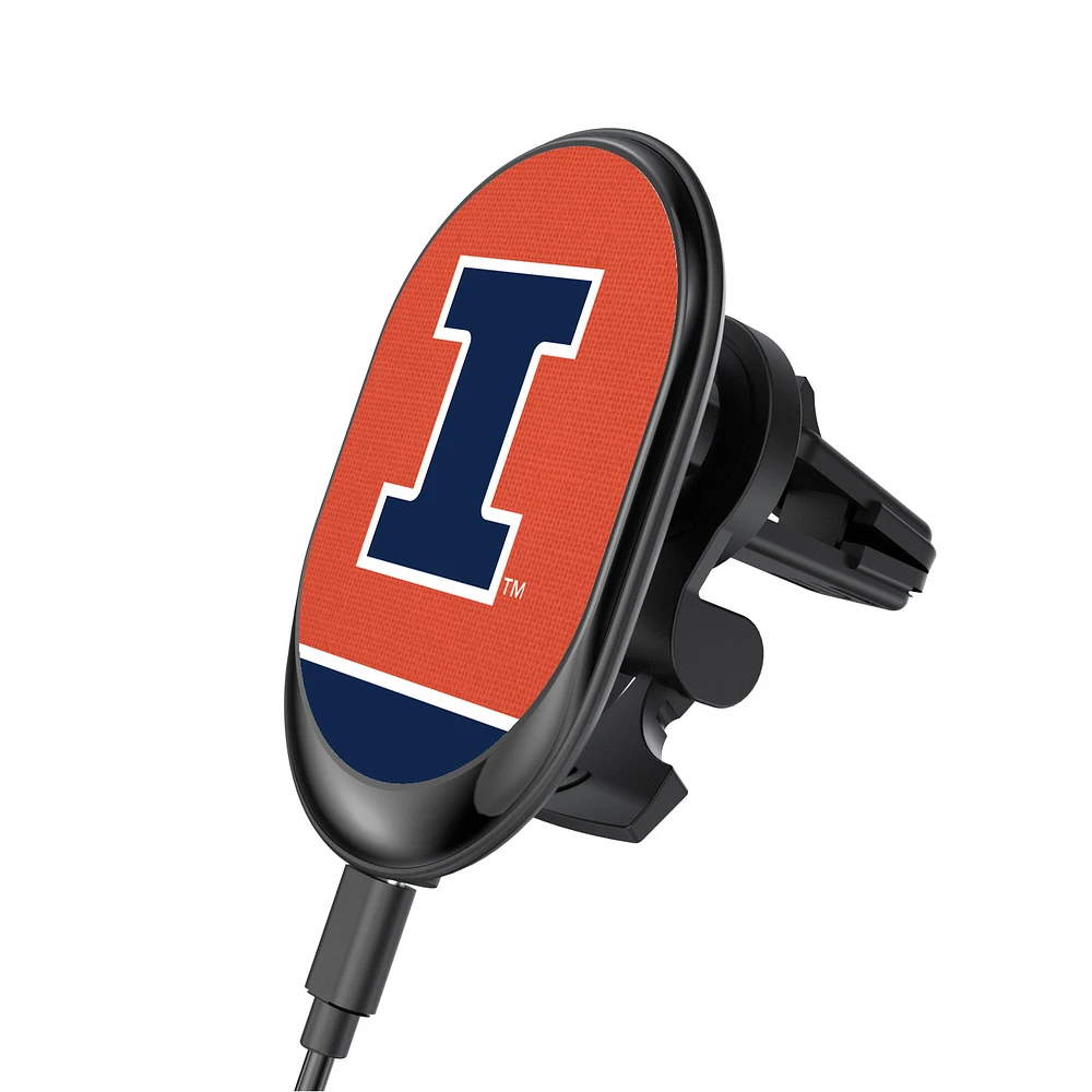 Illinois Fighting Illini Wireless Magnetic Car Charger