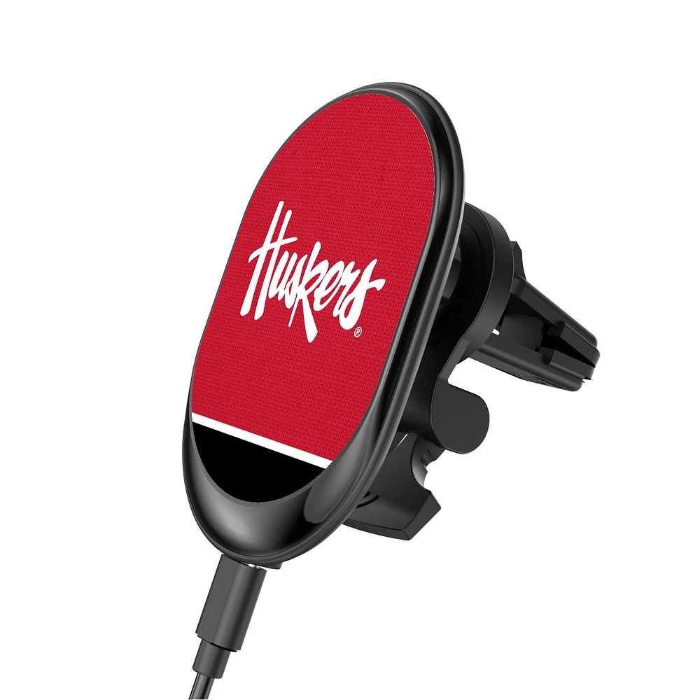 Nebraska Huskers Wireless Magnetic Car Charger