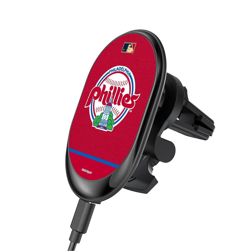 Philadelphia Phillies - Throwback Wireless Magnetic Car Charger