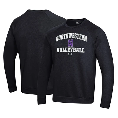 Men's Under Armour Northwestern Wildcats Volleyball All Day Arch Fleece Pullover Sweatshirt