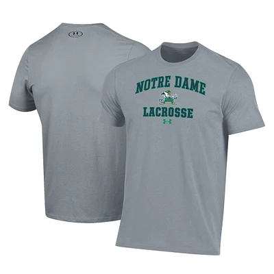 Men's Under Armour Notre Dame Fighting Irish Lacrosse Arch Over Performance T-Shirt