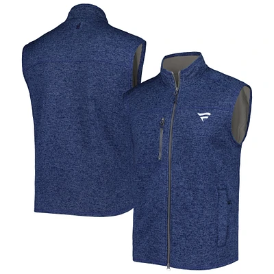 Men's johnnie-O Blue Fanatics Corporate Wes Full-Zip Vest