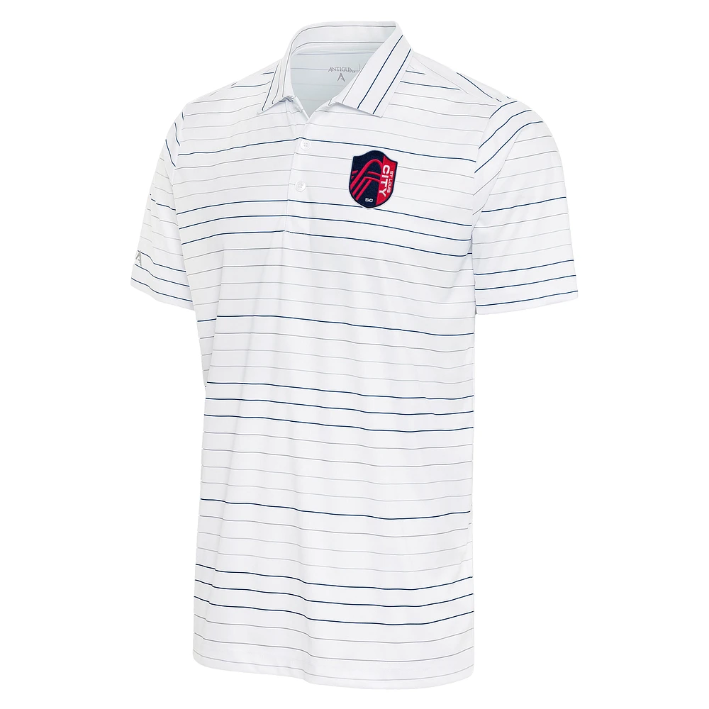 Men's Antigua White/Navy St. Louis City SC Ryder Polo
