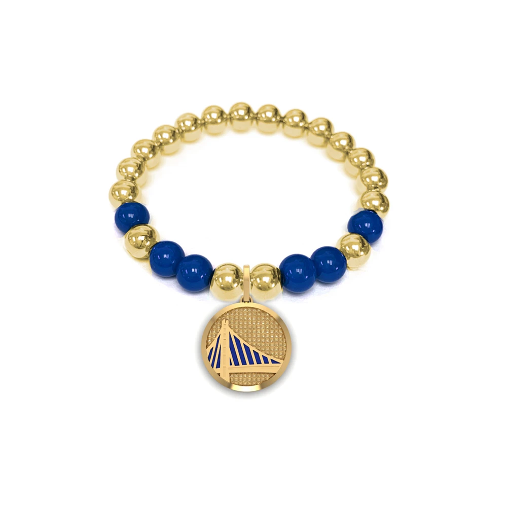 Jason of Beverly Hills Golden State Warriors 2022 NBA Finals Champions Personalized Logo Beaded Bracelet