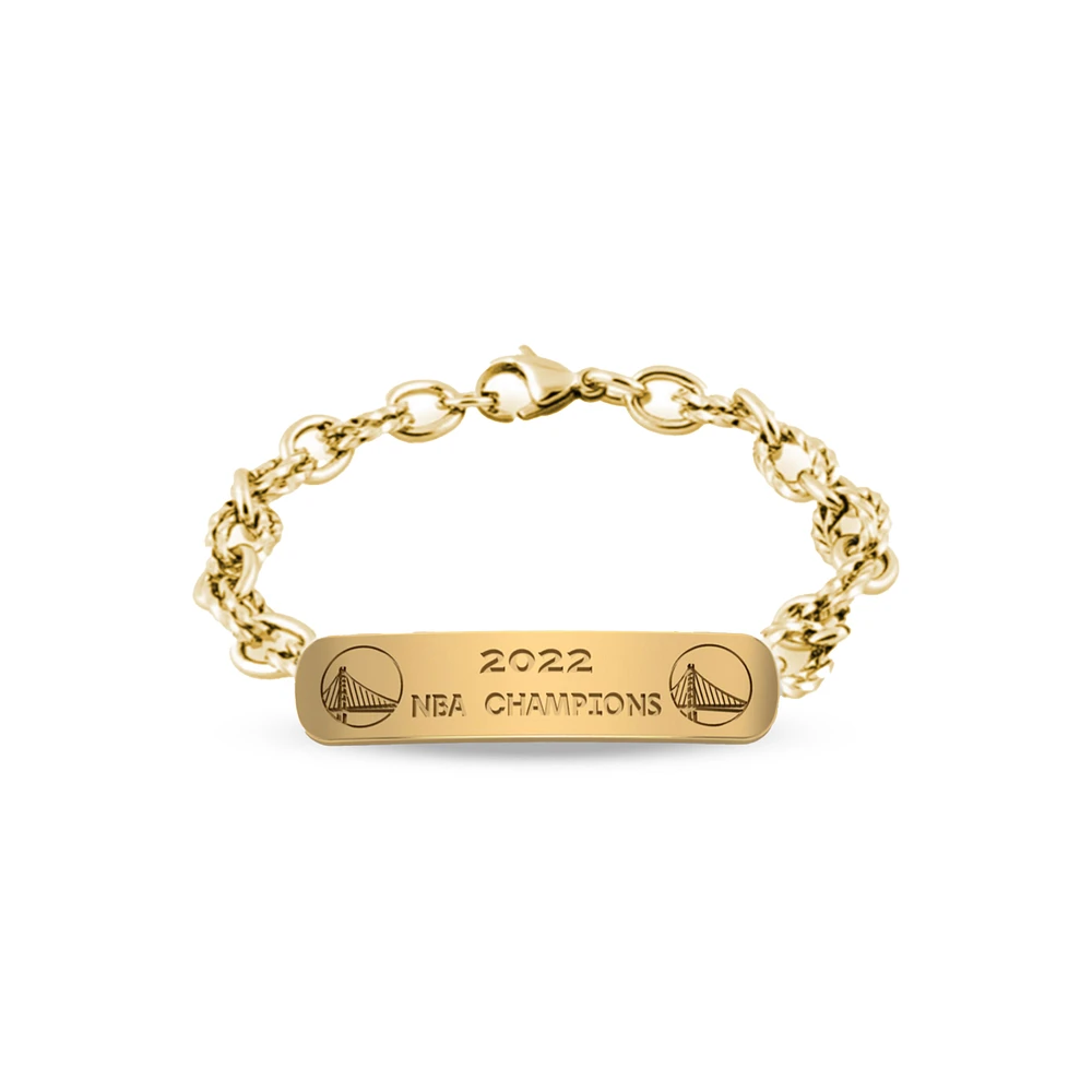 Jason of Beverly Hills Golden State Warriors 2022 NBA Finals Champions Personalized ID Bracelet