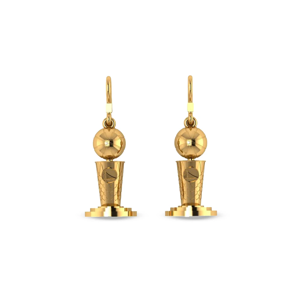 Jason of Beverly Hills Golden State Warriors 2022 NBA Finals Champions Trophy Earrings
