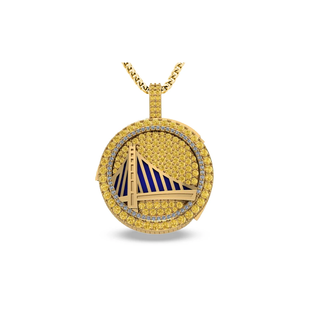 Jason of Beverly Hills Golden State Warriors 2022 NBA Finals Champions Personalized Premium Pendant