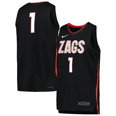 Men's Nike Black Gonzaga Bulldogs Icon Replica Basketball Jersey