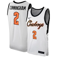 Men's Nike Cade Cunningham White Oklahoma State Cowboys Replica Basketball Jersey