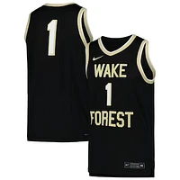 Men's Nike Black Wake Forest Demon Deacons Replica Basketball Jersey