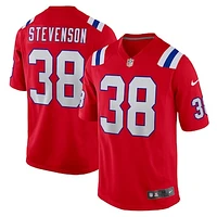 Men's Nike Rhamondre Stevenson Red New England Patriots Alternate Game Jersey