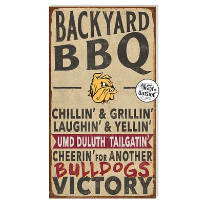 Minnesota Duluth Bulldogs 11'' x 20'' Indoor/Outdoor BBQ Sign