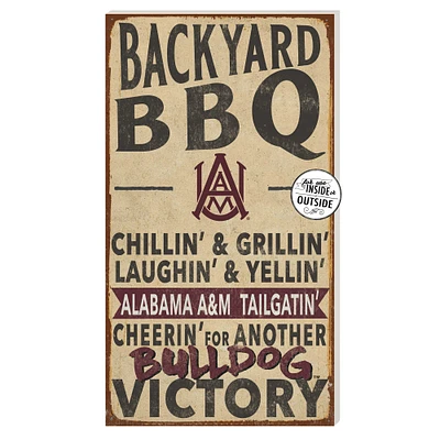 Alabama A&M Bulldogs 11'' x 20'' Indoor/Outdoor BBQ Sign