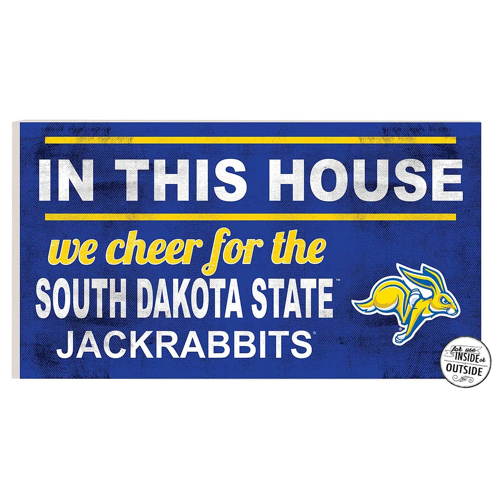 South Dakota State Jackrabbits 11'' x 20'' Indoor/Outdoor In This House Sign