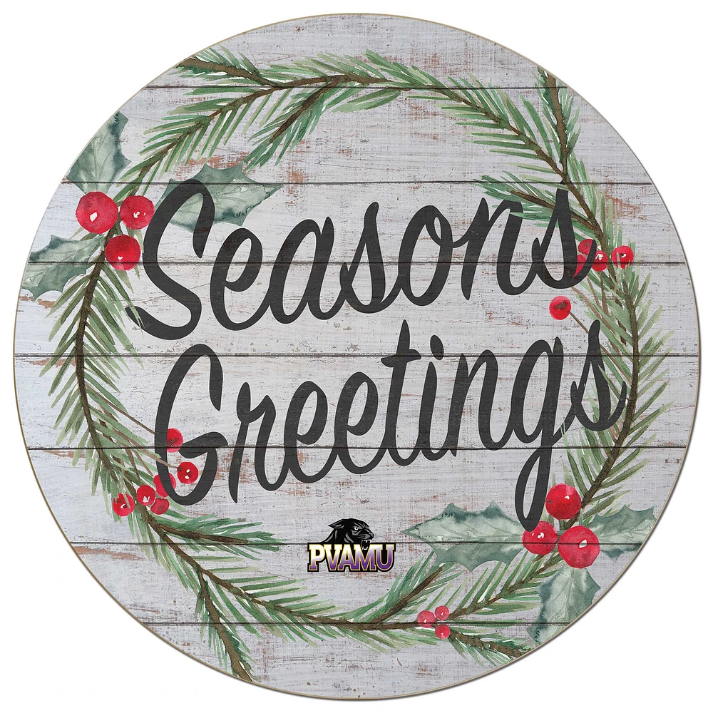 Prairie View A&M Panthers 20'' x 20'' Season's Greetings Circle