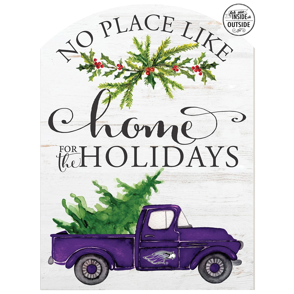 Wisconsin-Whitewater Warhawks 16'' x 22'' Indoor/Outdoor Holiday Marquee Sign