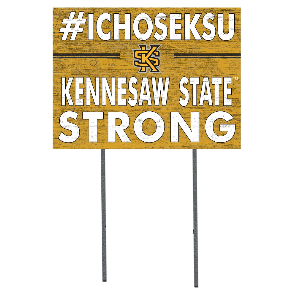 Kennesaw State Owls 18'' x 24'' I Chose Lawn Sign