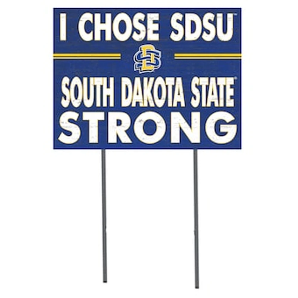 South Dakota State Jackrabbits 18'' x 24'' I Chose Lawn Sign