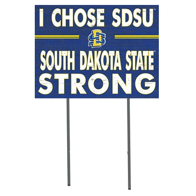 South Dakota State Jackrabbits 18'' x 24'' I Chose Lawn Sign
