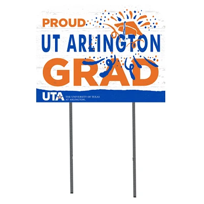 UT Arlington Mavericks 18'' x 24'' Proud Grad Yard Sign