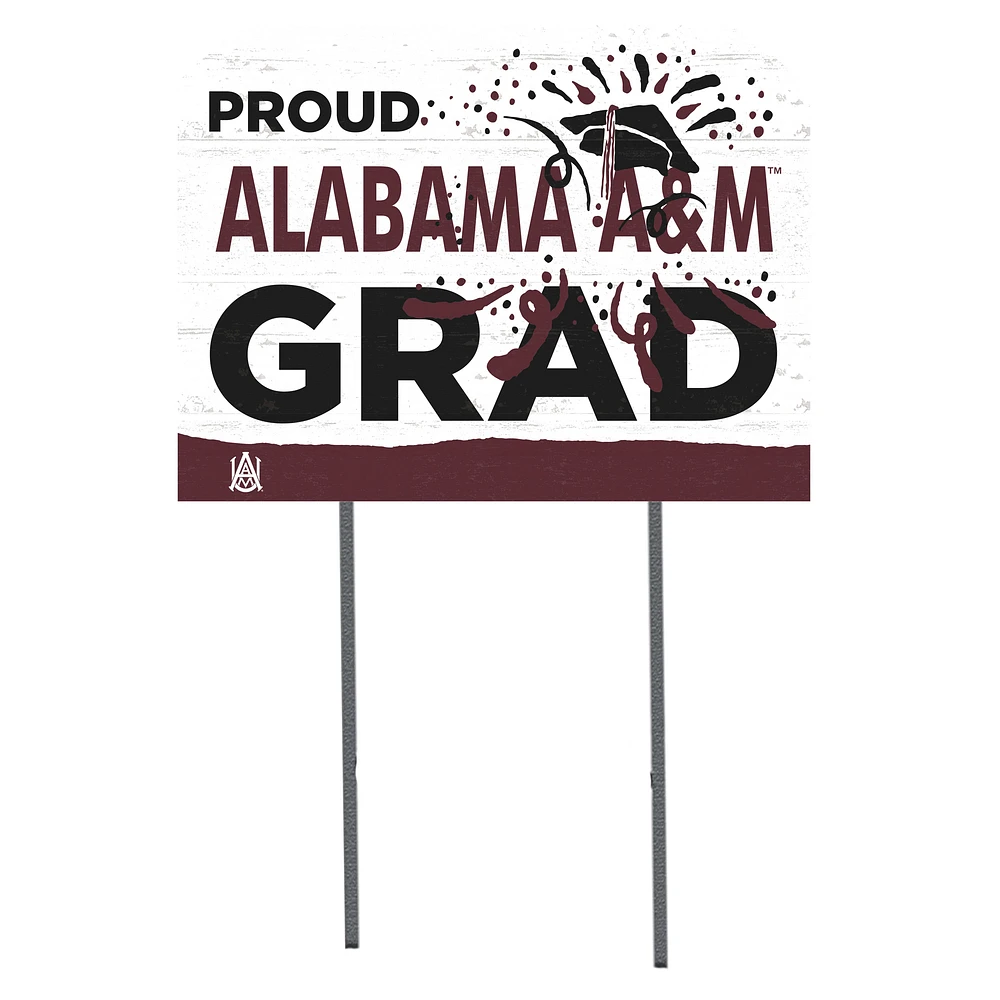 Alabama A&M Bulldogs 18'' x 24'' Proud Grad Yard Sign