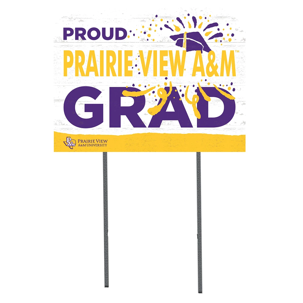 Prairie View A&M Panthers 18'' x 24'' Proud Grad Yard Sign
