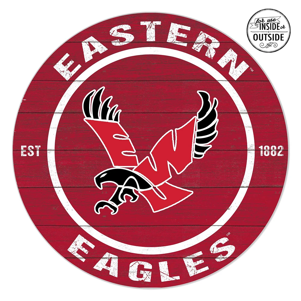 Eastern Washington Eagles 20'' x 20'' Indoor/Outdoor Team Color Circle Sign