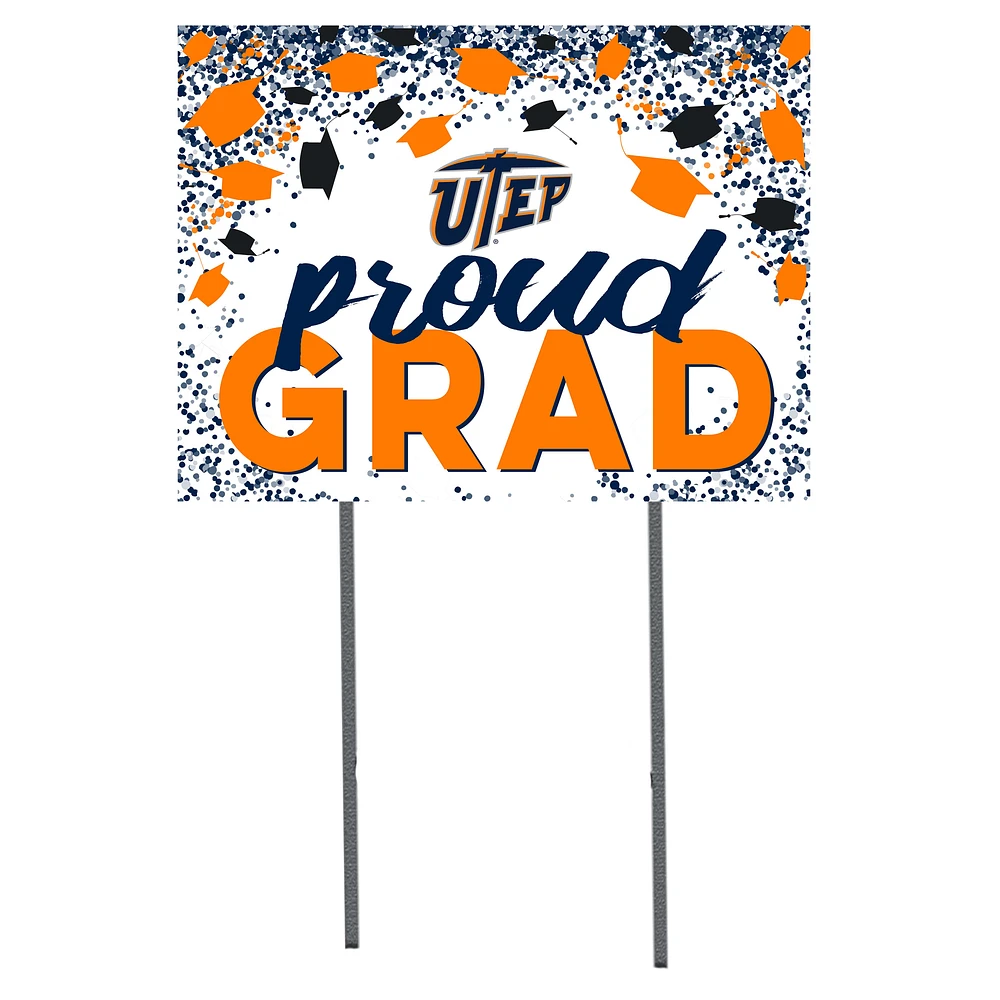 UTEP Miners 18'' x 24'' Grad Yard Sign