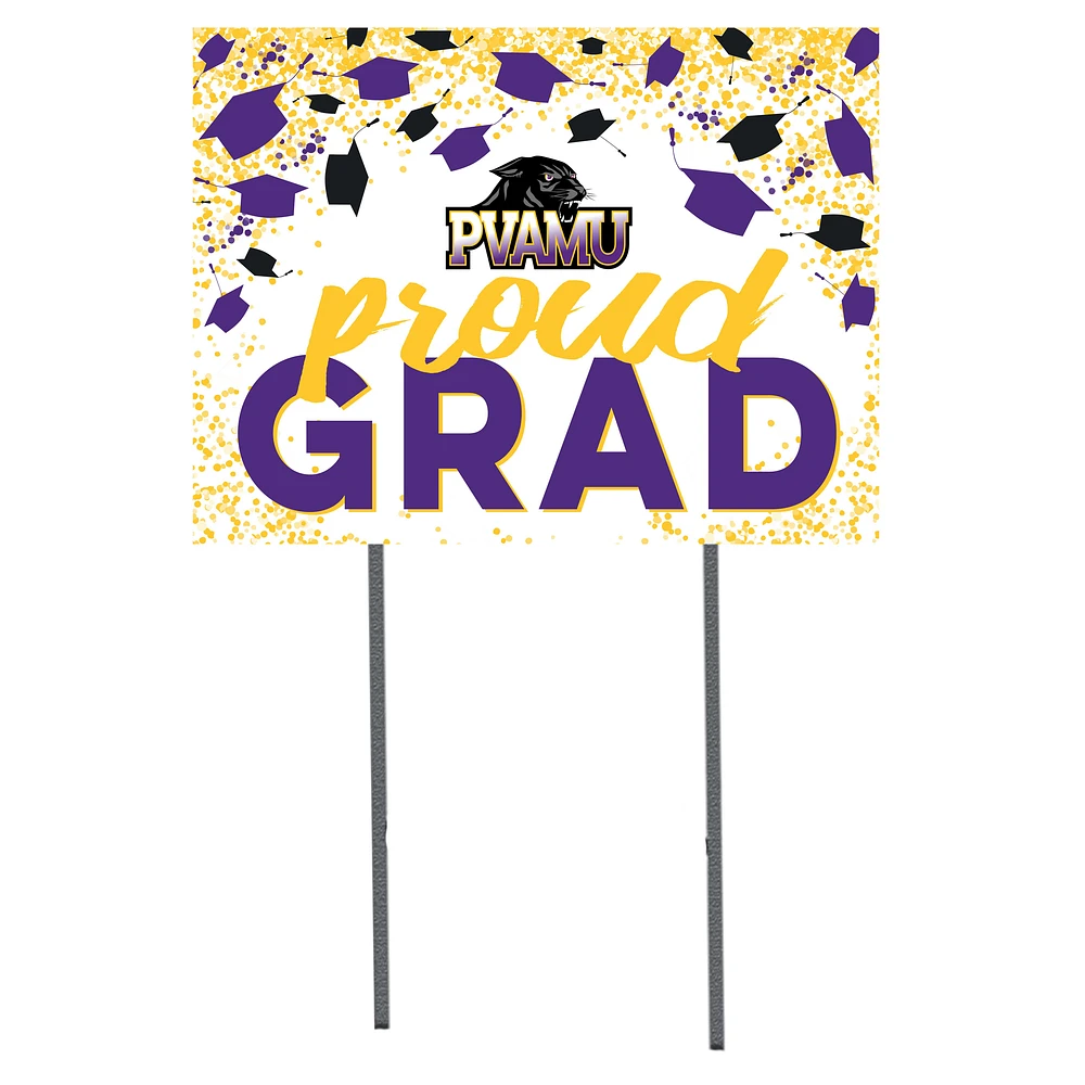 Prairie View A&M Panthers 18'' x 24'' Grad Yard Sign