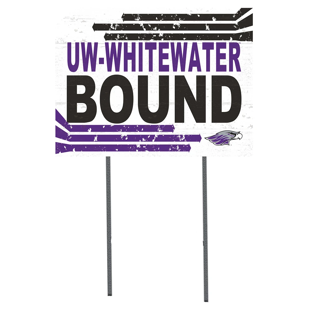 Wisconsin-Whitewater Warhawks 18'' x 24'' Bound Yard Sign