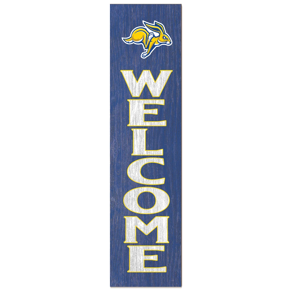 South Dakota State Jackrabbits 12'' x 48'' Welcome Outdoor Leaner
